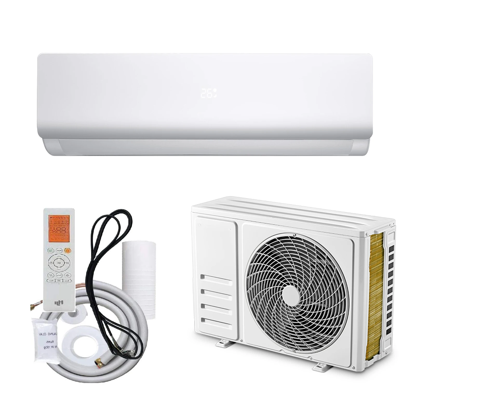 7000BTU Fixed Frequency Cooling/Heating Wifi China Manufacturers Single Room Airconditioner 12000 Btu Wall Split Air Conditioner