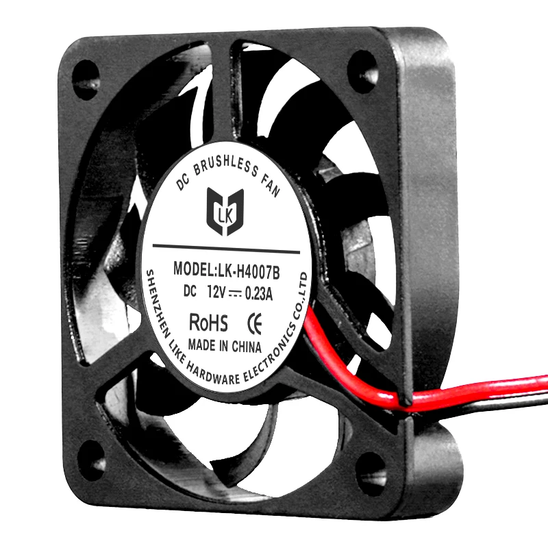 4007 40*40*7.4mm DC 12V 5V High Rpm Cfm Sleeve Static Pressure Axial Flow Fan Portable