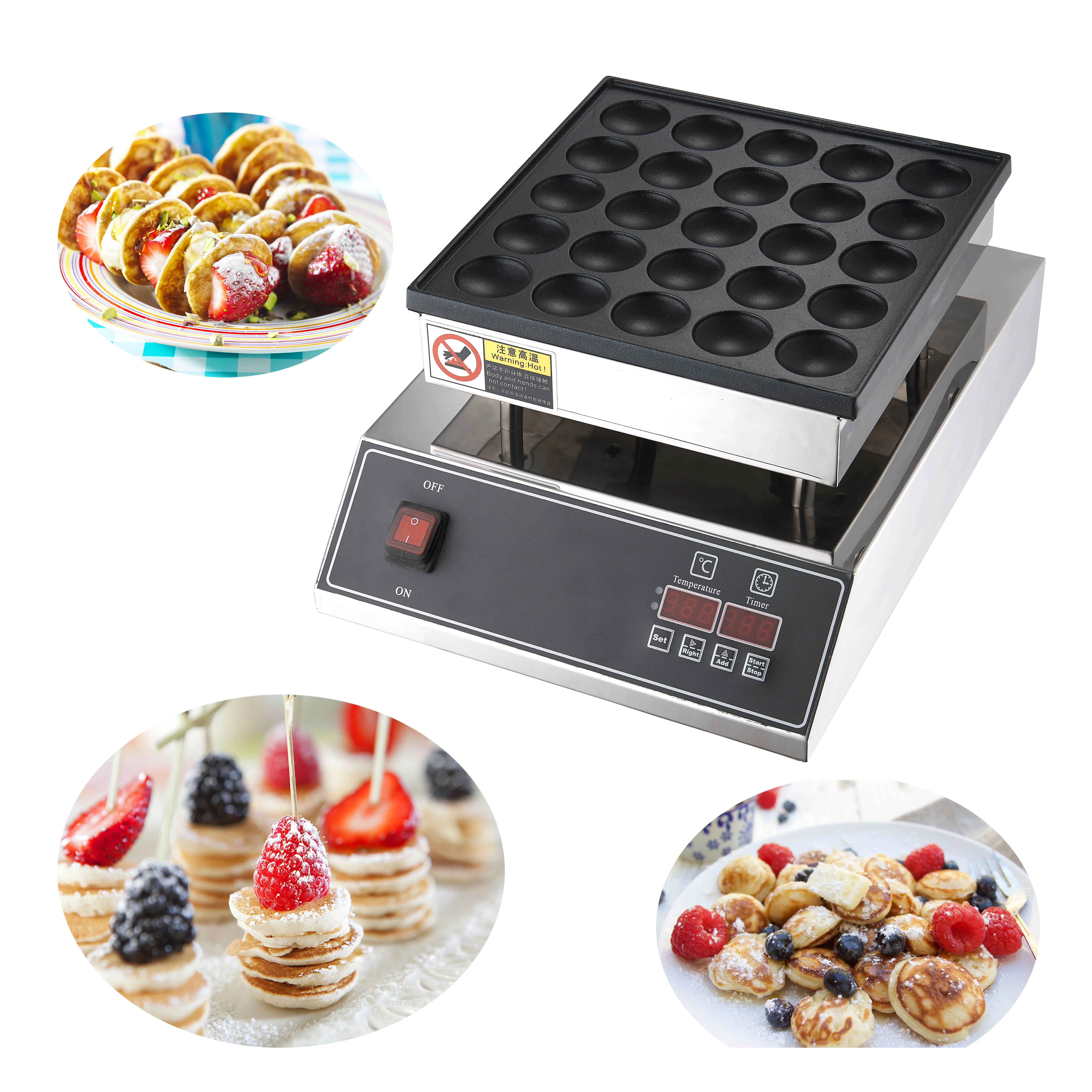  Hot baking equipment commercial electric poffertjes grill mini 25 pancake maker machine