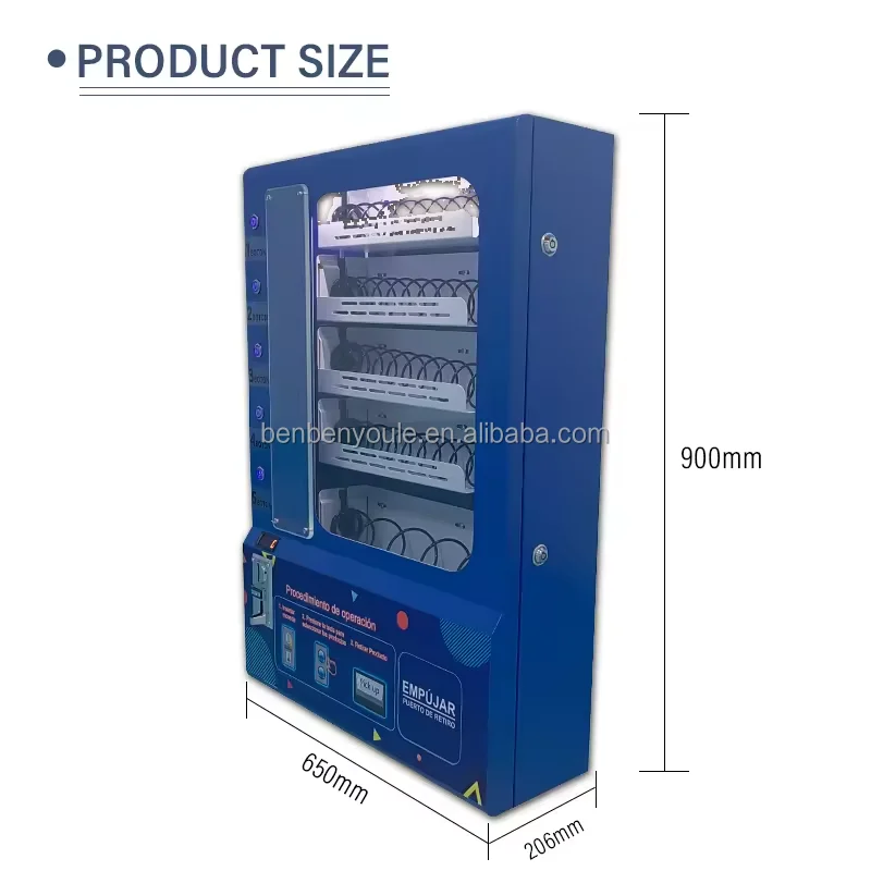 2024 Wall-Mounted Mini Coin Operated Vending Machine for Napkins/Tissues and Cigarettes