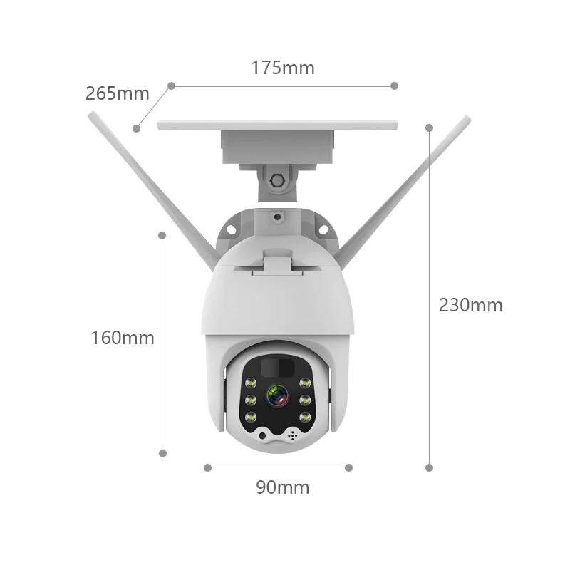  Verto наружная водонепроницаемая IP66 1080P на солнечной батарее камера видеонаблюдения энергии 4G IP
