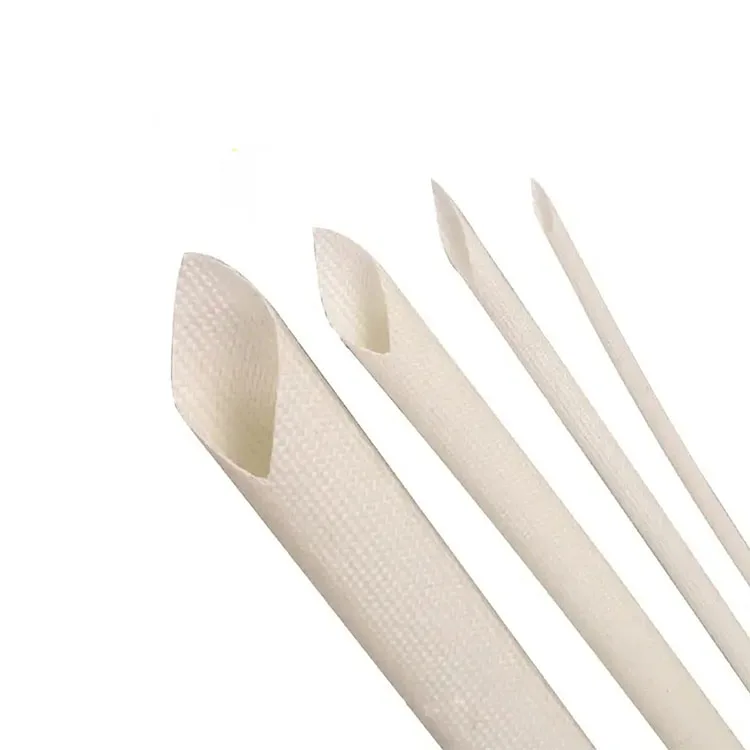 Silicone Rubber Insulation Coated Fiberglass Sleeve 1kv-35kv High Temperature Fiberglass Sleeving