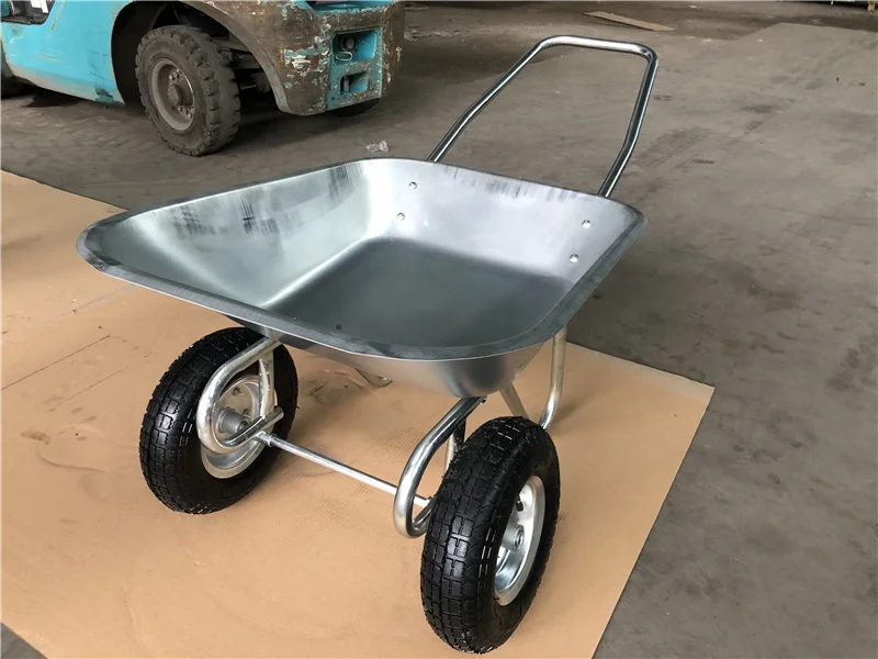 Galvanized two wheel wheelbarrow WB6211