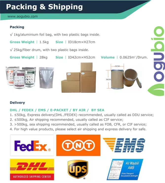 Aogubio Supply Glycine powder Amino Acid Powder Cas NO 56-40-6 high quality Glycine powder