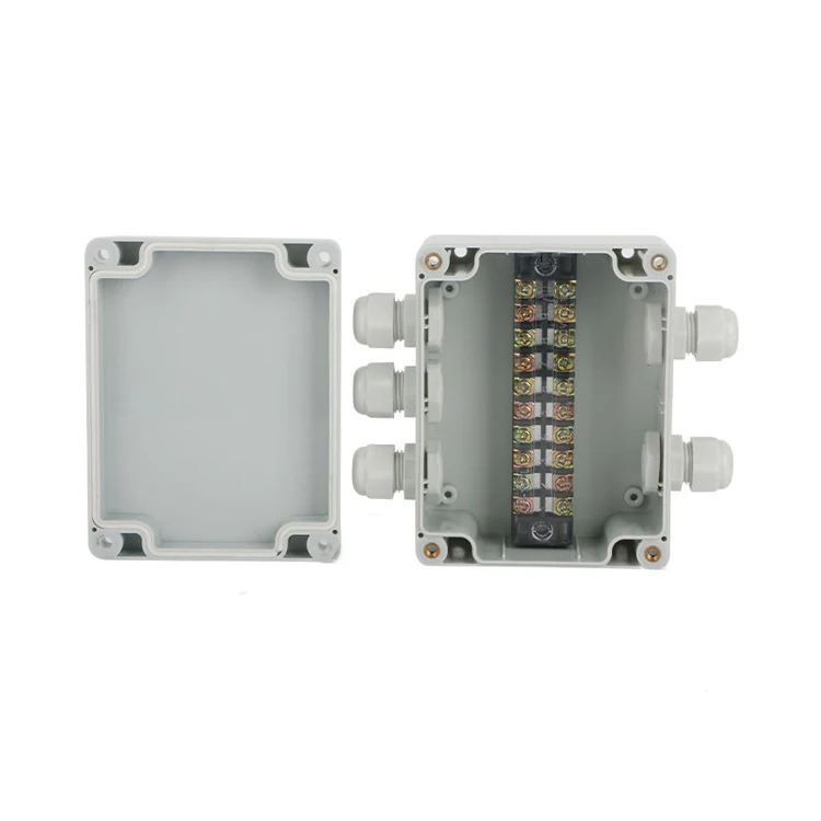 158x90x60mm with 6 M16 waterproof junction box outdoor cable connector with Terminal Block