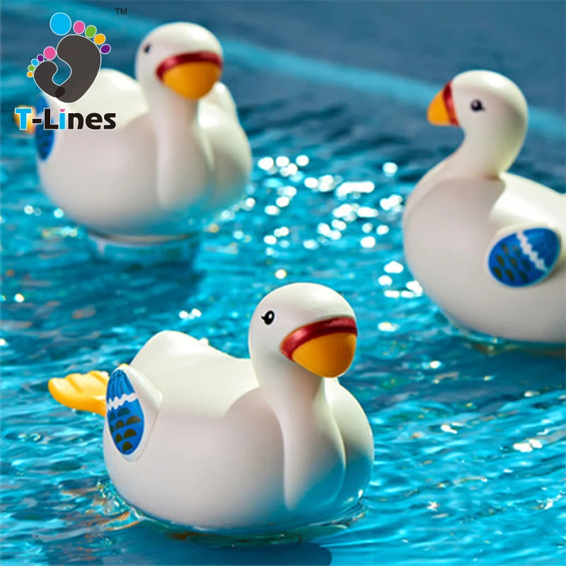 New arrival baby bath animal cute wind up goose bathing time play water bathroom toys for kids