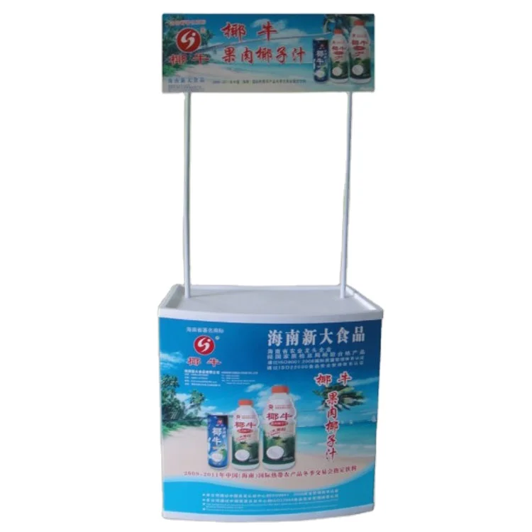 Portable Folding supermarket Promotional  PVC table desk Pp Desk display counter display table