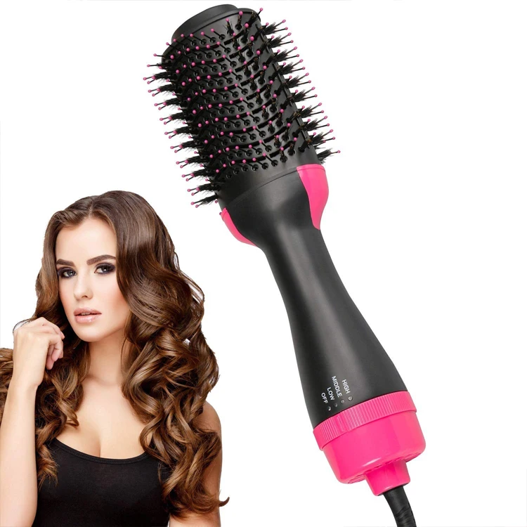 
Bivolt All Types 3-in-1 Hot Air Brush With 110v And 220v 1200W 4 One Step Hair Dryer 3 In 1 
