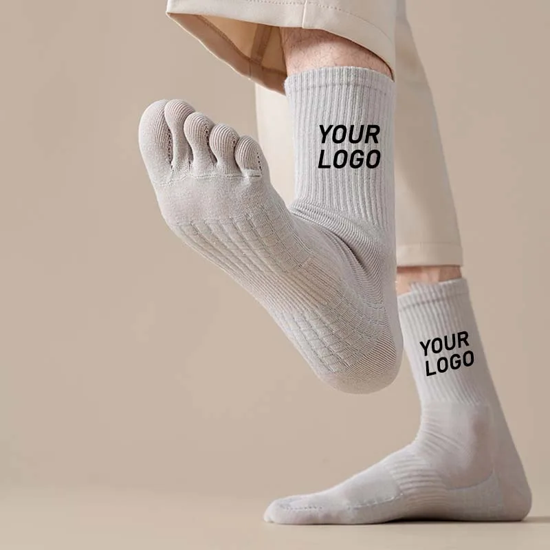 Оптовая продажа, дизайнерские дышащие хлопковые спортивные носки для бега