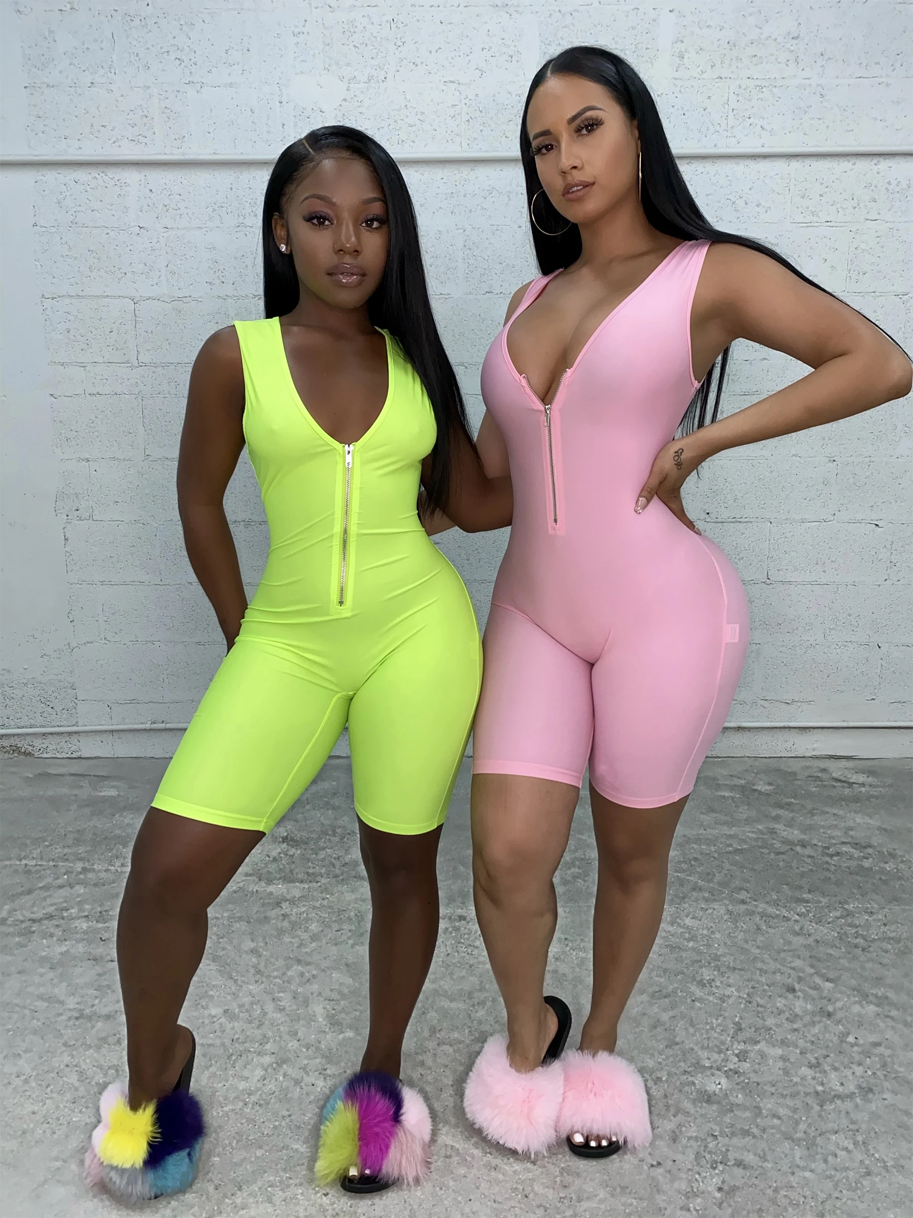 
Summer Plus Size Women Yoga jumpsuit Short v-neck Bodycon Sexy pant Lucky Label Rompers Women 2021 One Piece Jumpsuits for Women 