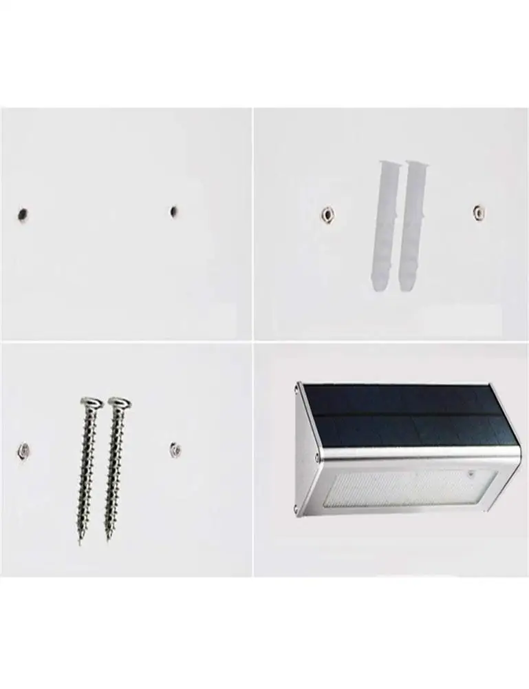 Aluminum Alloy 48LED Solar Wall Lights Solar Security Light With Motion Detector Sensor Outdoor