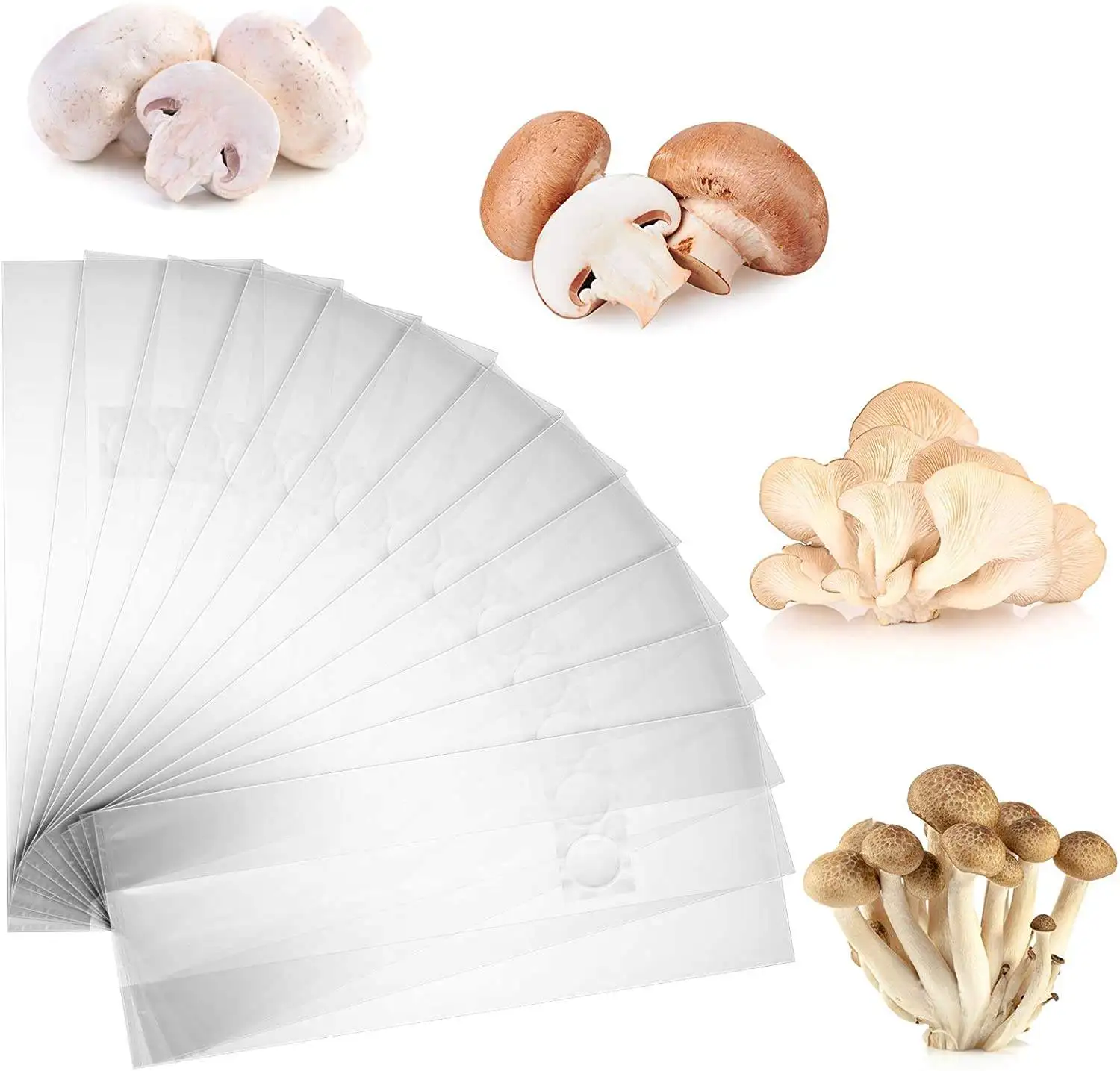 0.2 Micron Filter Cultivation Bags Custom Size Plastic Mushroom Spawn Grow Bag