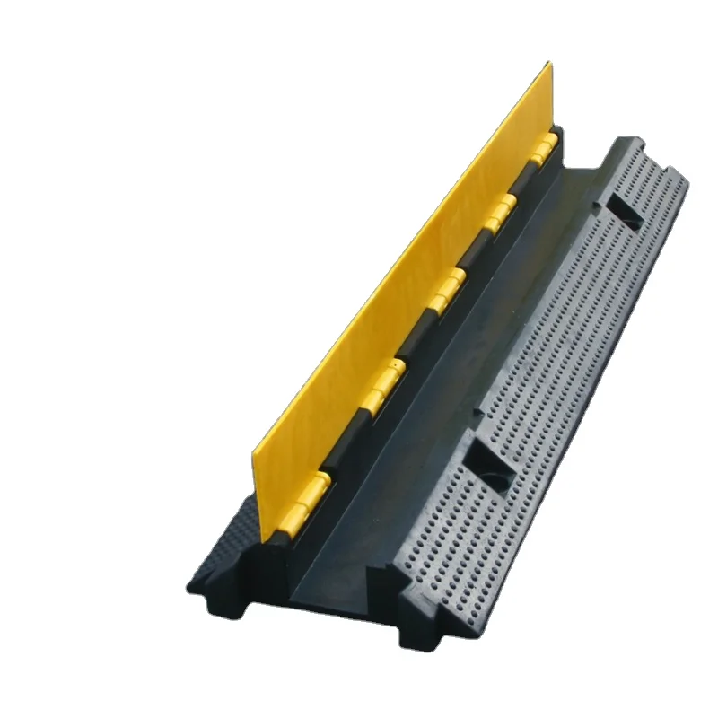 1000*250*50mm Speed Bump 6.5kg Rubber Cable Cord Protector PVC cover Trunking Cover Indoor & Outdoor Roadway Safety