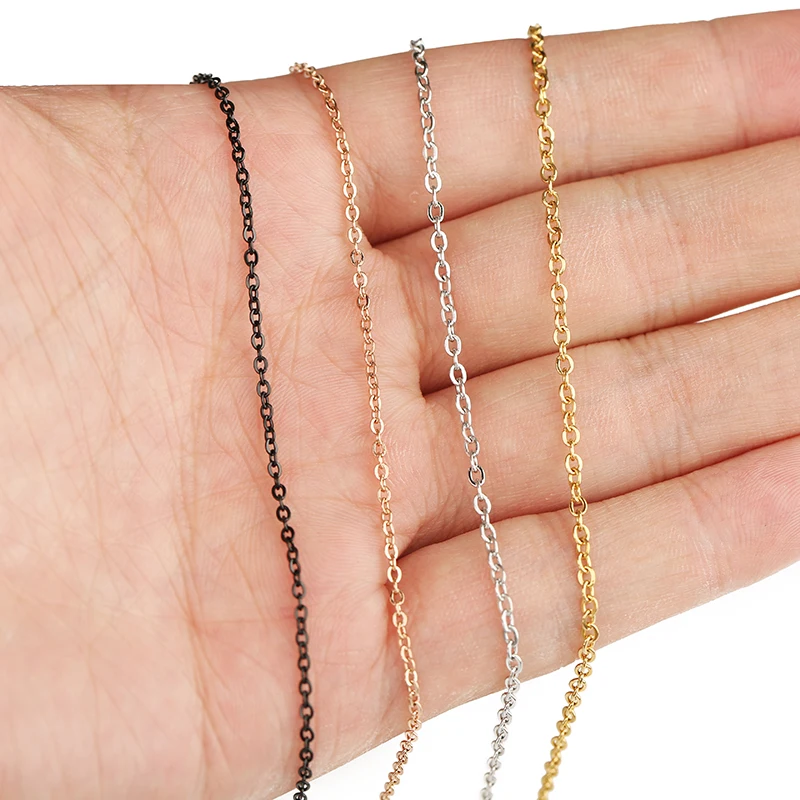 DIY ювелирные изделия позолоченный рулон кабельной цепи из нержавеющей стали для изготовления ювелирных