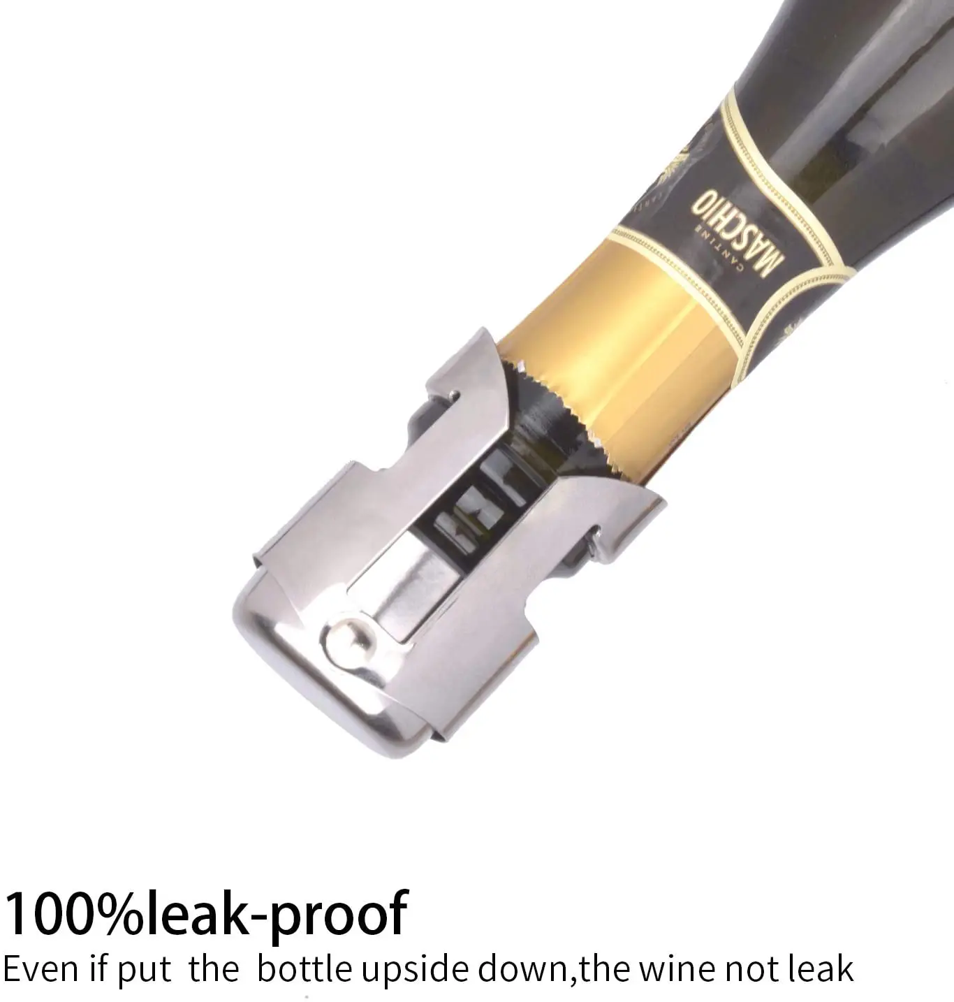 Champagne Bottle Cork Stopper Logo Metal Stainless Steel