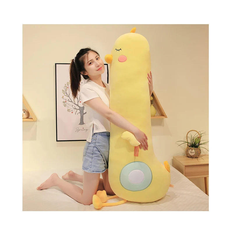 Wholesale Plush Toy 70 150cm Cute Big Yellow Duck Plush Doll Pillow Animal Soft Sleeping Pillow Children Toy (1600364275778)