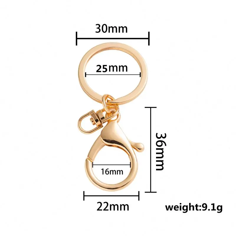 Wholesale Metal Swivel Snap Hardware Accessories Stainless Steel Custom Shape Large Lobster Clasp For Keychain