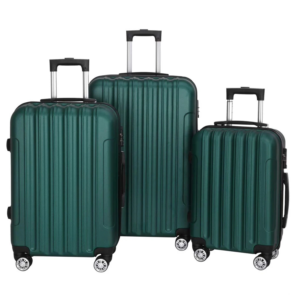 July 4 Wheels Hard Shell ABS Trolley Travelling Bags Maleta de Viajes Suitcases Luggage 3 Pieces Koffer Sets