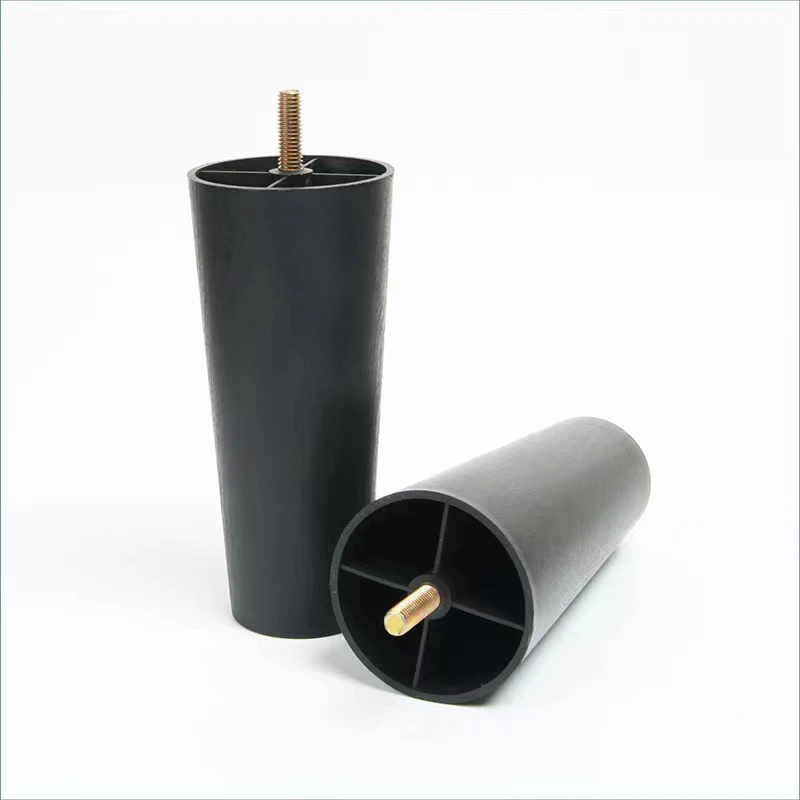 2022 Most popular furniture accessories Contemporary Sofa Legs pvc plastic sofa leg Screw Bed Legs Plastic For Home Decoration