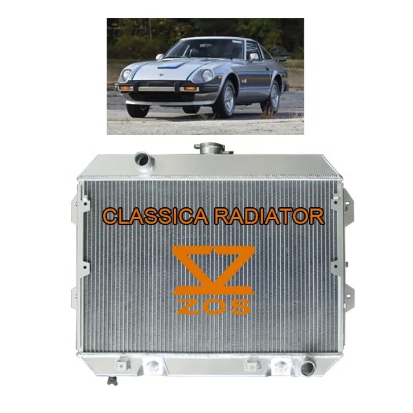 Aluminum radiator for Nissan 280Z 280ZX 2.8L L6 2753cc -ci 1975-1983 water tank