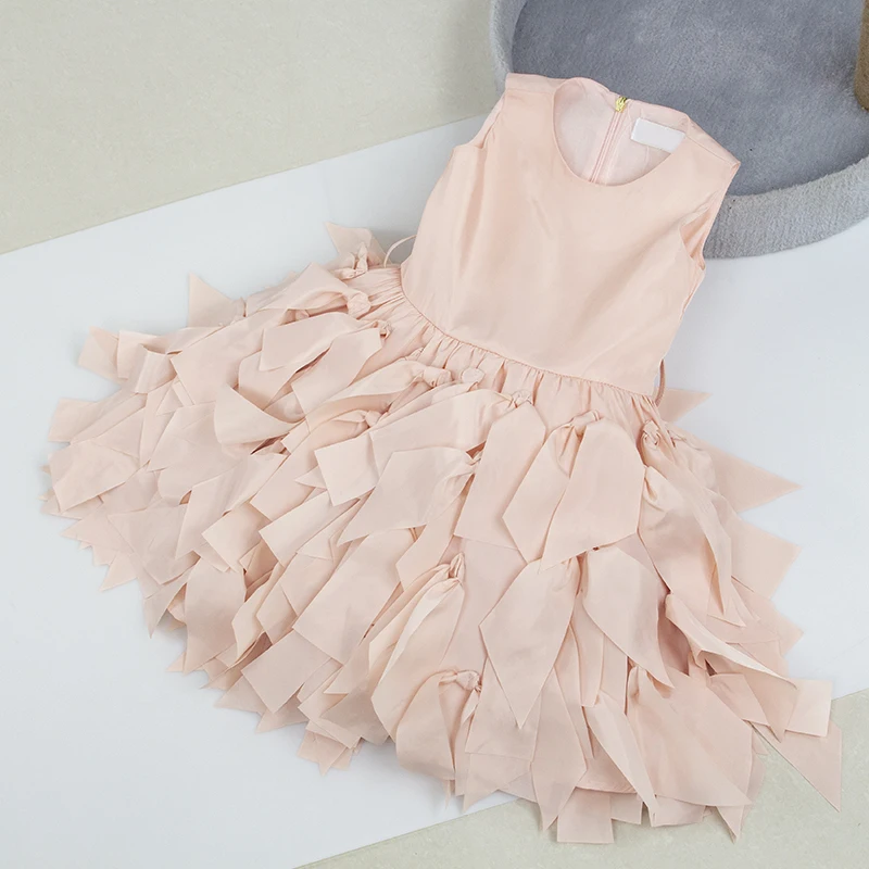 2022 Manufacturer Hot Sale Baby Dress for Girl High Quality Breathable Girl Dress for Party Summer OEM Service Sleeveless Flora