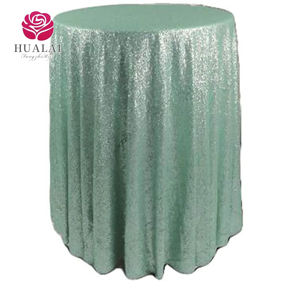 Gold silver white rose gold round glitter square custom rainbow flash tablecloth for event wedding and birthday party decorative