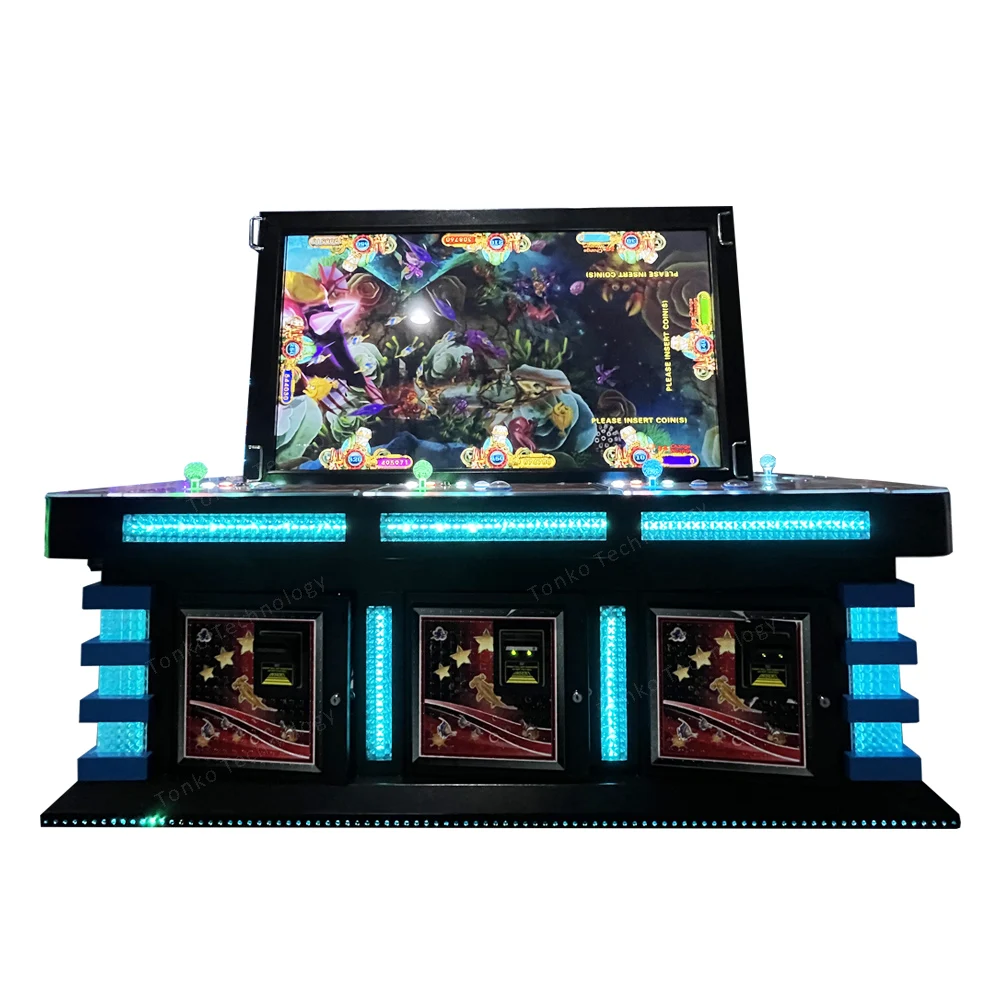 Newest entertainment fishing game table luxury 8 seats 55 inch arcade fish game machine