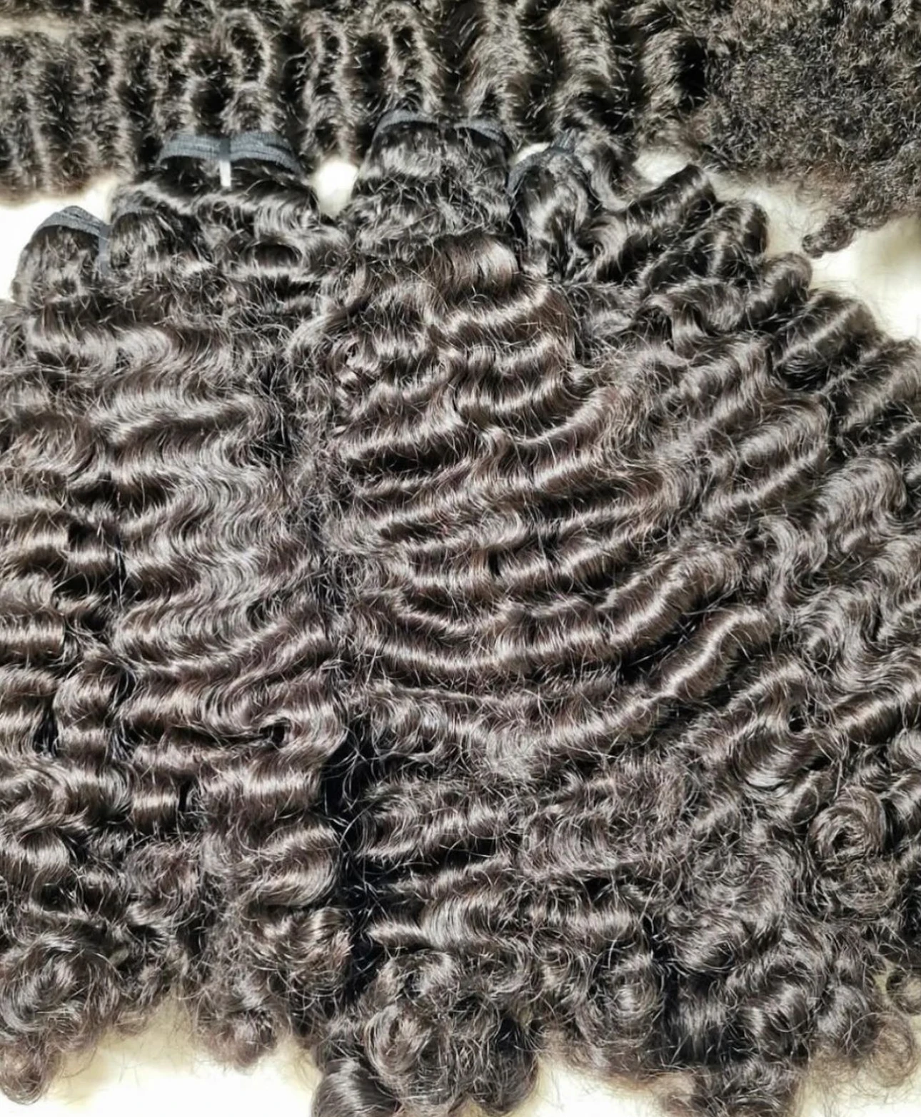 Ready to ship Grade 12A Super Double Drawn Curly Hair Bundles, Human Hair Extensions Best Quality Vietnamese Raw Hair