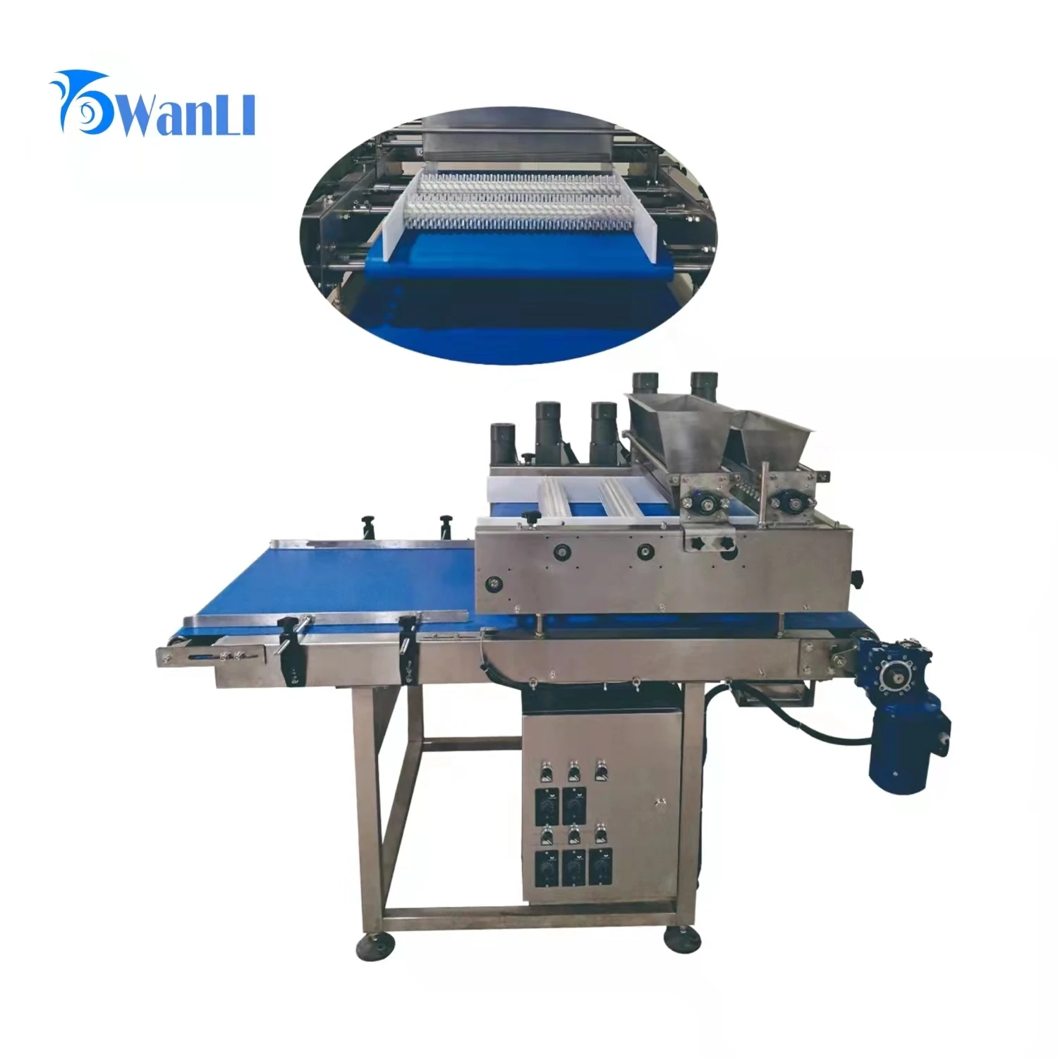 WANLI Machinery Bread Equipment Automatic Sesame Seed Spreader Sprinkle Machine and Sugar Sprinkle Machine