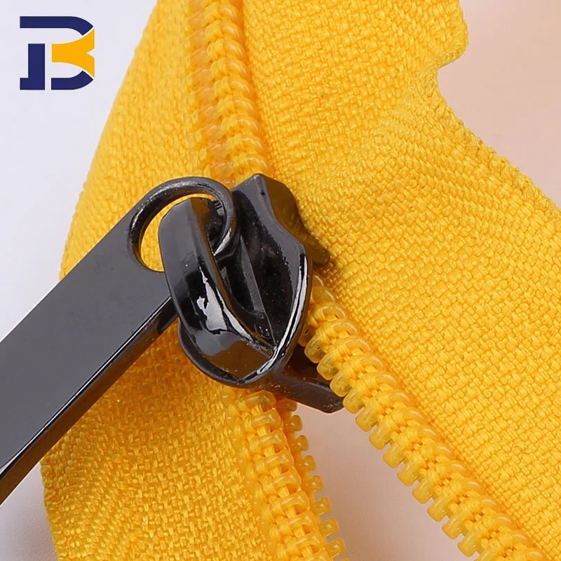 2021 SAB 8# Sustainable Double-layer Teeth Durable Zippers Colored Long Chain Nylon Zipper By The Yard For Trunk Trolley Case
