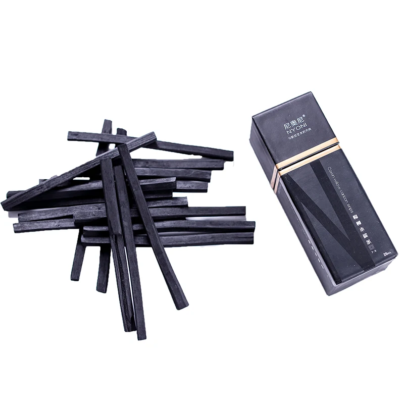 NYONI N8137 5-7mm Professional Art Square Willow Charcoal Strip
