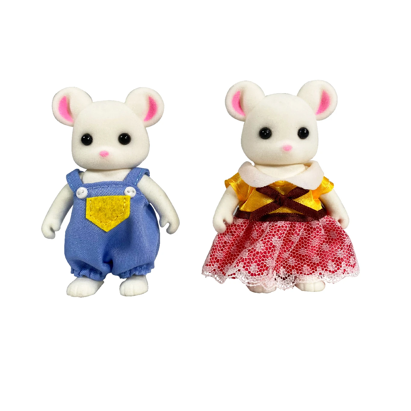 Forest Family Doll Sets Kids Role Play Toys Mini Forest Animals Family Children Pretend Toy Two Dolls Per Set
