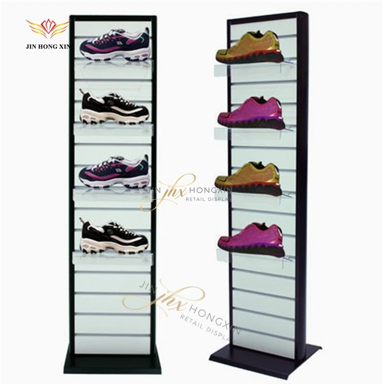 modern fashion design wood shoes eyewear jewelry bag watch sneaker ladies clothes shelf metal display showcase for new store