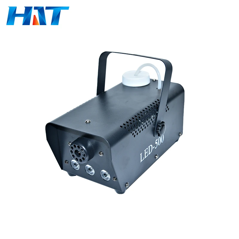 HAT 2024 New style best dmx wireless mini fogging machine 500w fog machine mi ni with led small