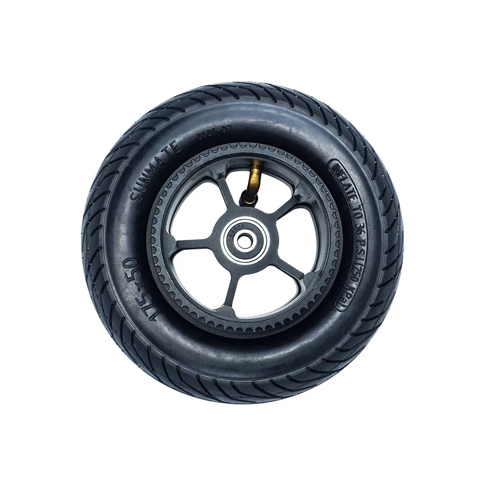 Flipsky 7' 175 x 50mm ATM Wheels Pneumatic Rubber Wheels with With Two Belts for DIY Mountain Board