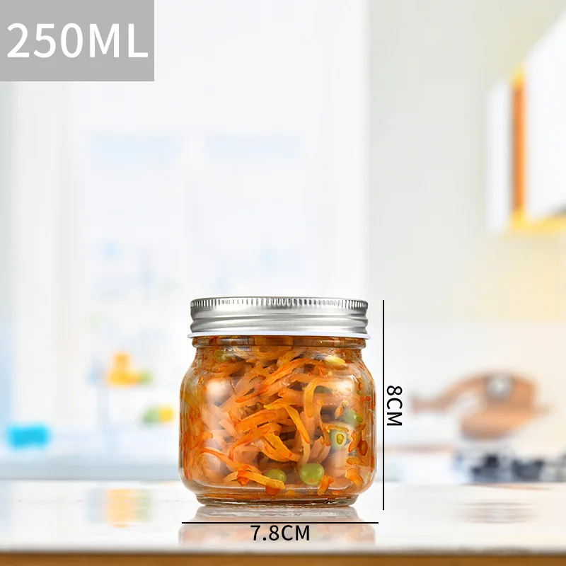 16 Oz Mason Glass Jar With Metal Lid For Pickling Canning Candles Home Decor Overnight Oats Fruit Preserves Jam Or Jelly