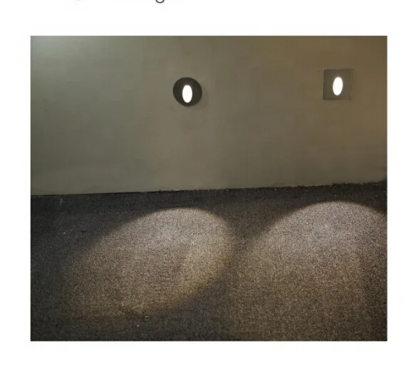 3w led wall light recessed aluminum wall flush mount ceiling led light