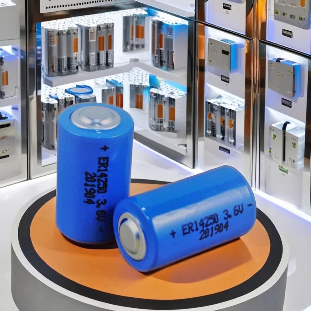 Kingkong  1/2AA ER14250 3.6V 1200mAh Li-SOCl2 Battery Type High Capacity Primary Lithium Battery