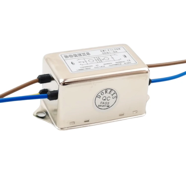 DEB1 Single Phase Emi Noise Filter Manufacturer Ac Line Filter 6a Low Pass Power Line 1A 3A 6A 10A 0.01-30mhz 380/440VAC 20-70db