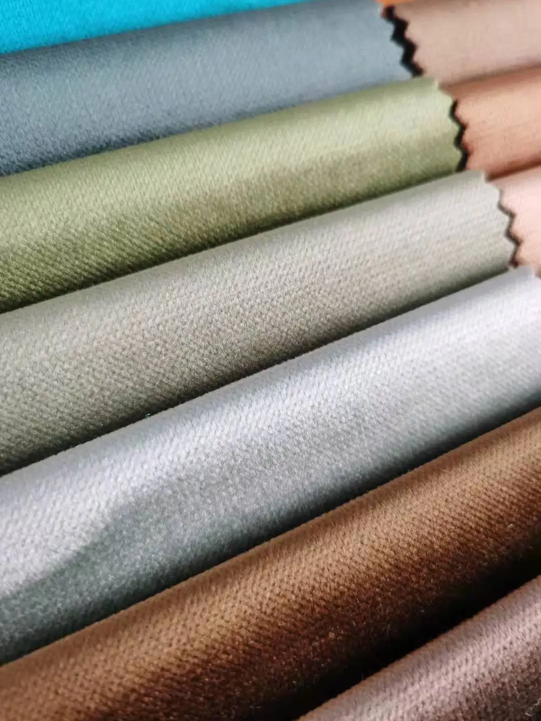 330-340gsm shining velvet for sofa
