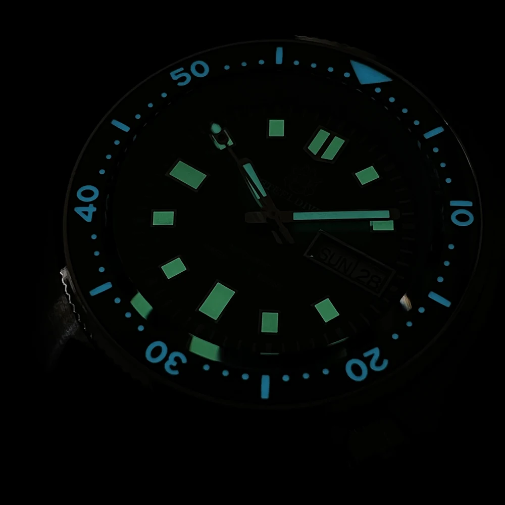 День и дата погружения часы! Бренд STEELDIVE SD1970W 200 м 20 АТМ Керамическая рамка сапфировое стекло автоматические 6105 часы для черепахи