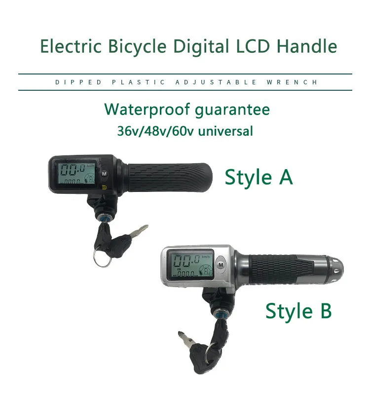 S  36v 48v 60v  switch speed and battery digital display Universal handle throttle