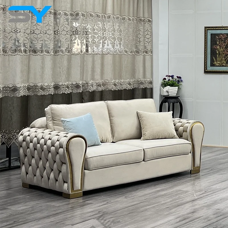 New Nordic Style Metal Frame Modular Corner Sofa Furniture For Living Room Hotel Apartment Couch Set