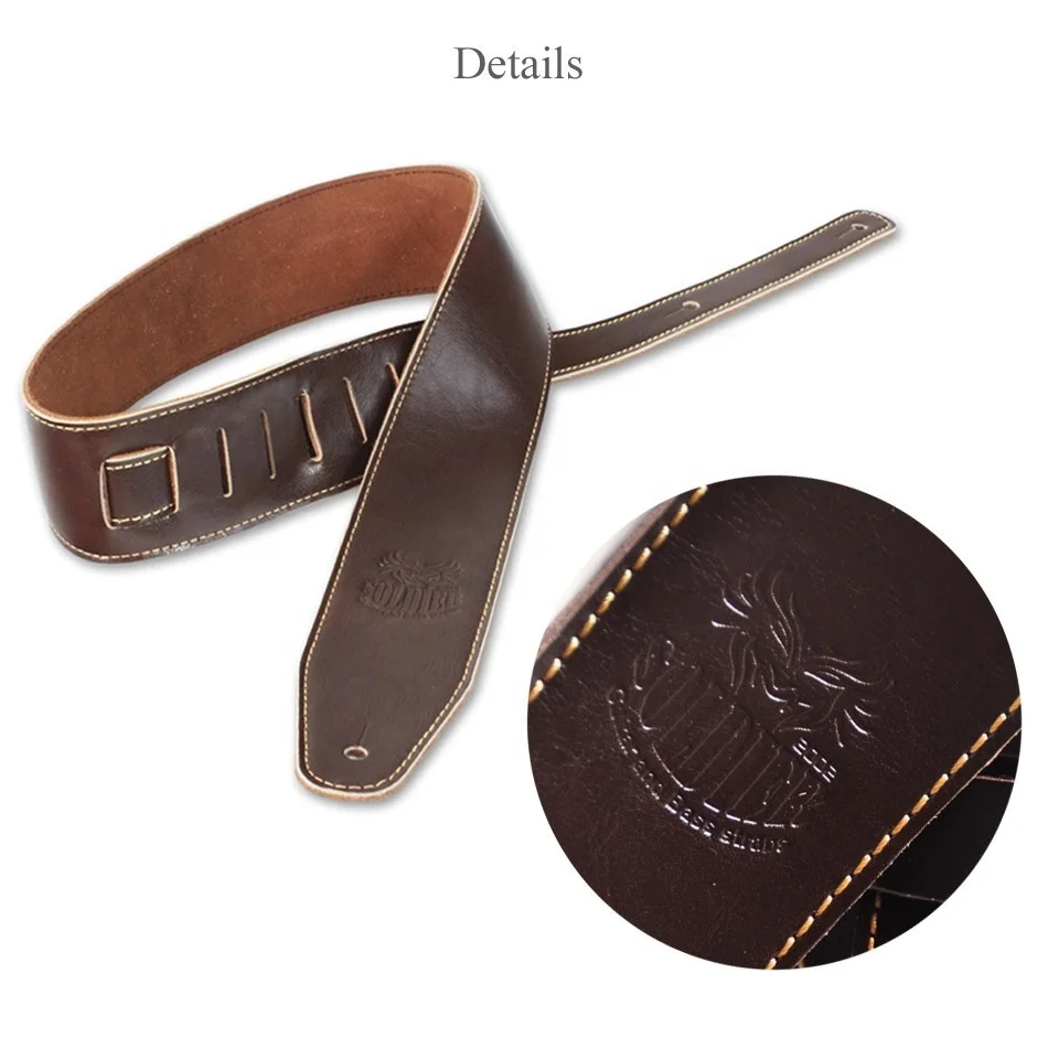 Genuine leather, Soft and Durable Bass, Guitar,Electric Guitar strap