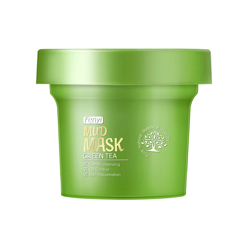 Green Tea Mud Moisturizing Face Mask Nourish Blackhead Remover Shrink Pores Facial Mask