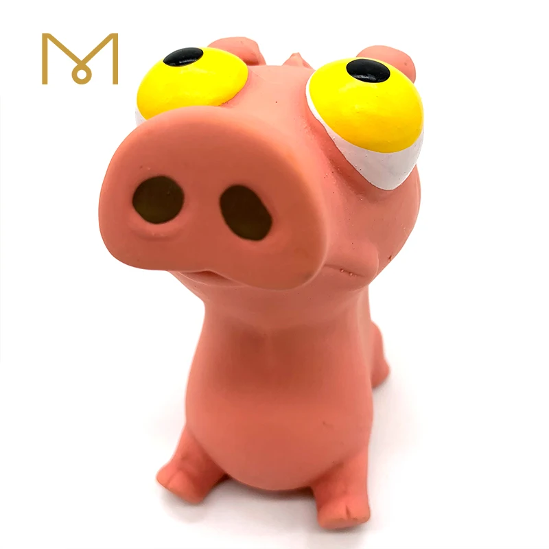 Оптовая продажа на заказ лидер продаж милая мягкая латексная резиновая розовая интерактивная игрушка свинья