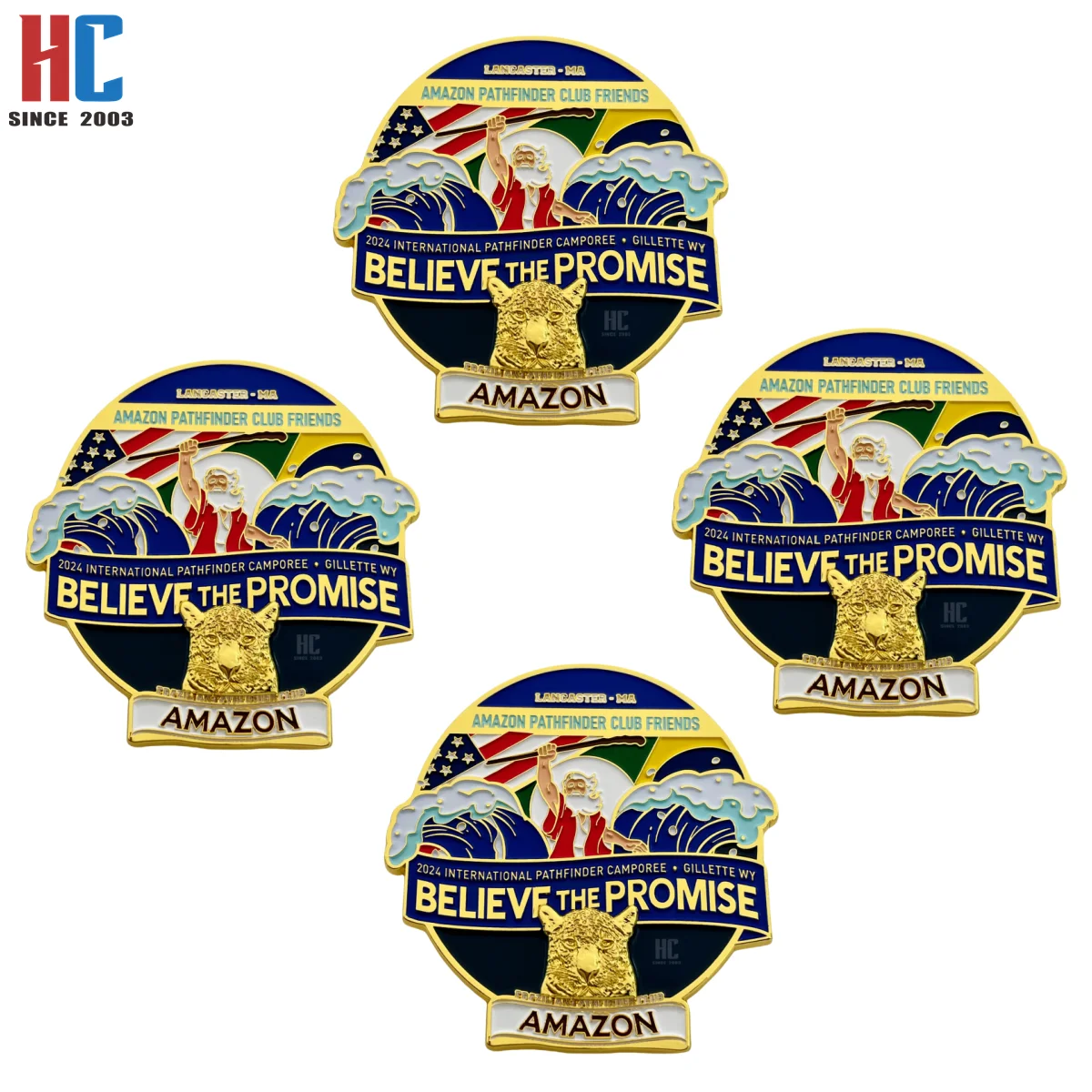 20 Years Factory Customized 2024 path finder club BTP A MAZON Friends Enamel Lapel Pin