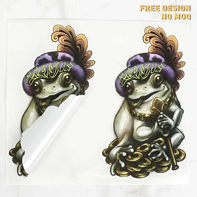 Self Adhesive Vinyl Paper Labels Printing Custom Cartoon Kiss Cut Sticker Sheet
