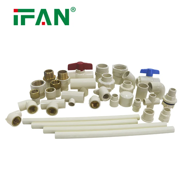 IFAN Factory Wholesale Various Customized Sizes Of Water Supply And Drainage Plastics CPVC and PVC Pipe Fittings