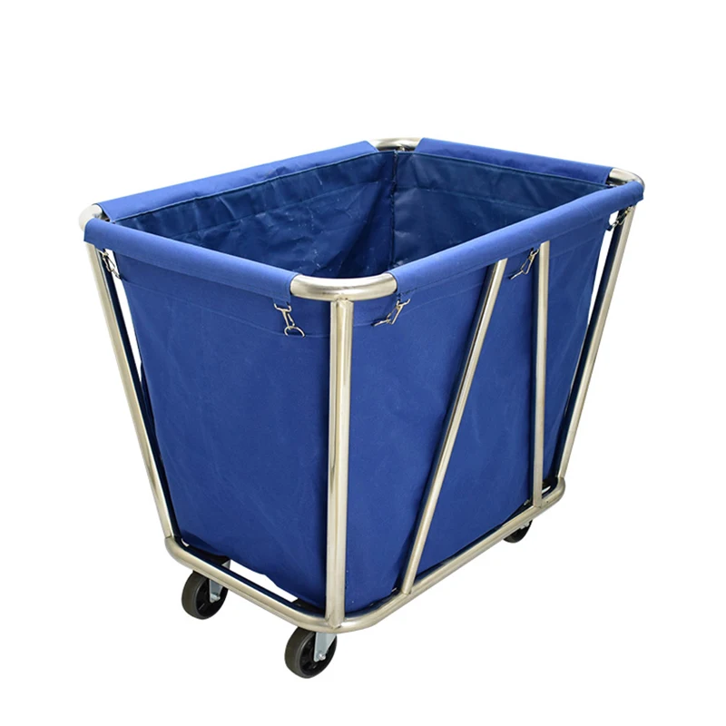 Heavy Duty Hotel Laundry Housekeeping Cart Trolley For Room Cleaning